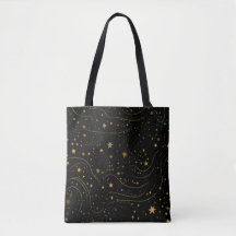 Elegante gouden Sterrennacht Canvas tas
