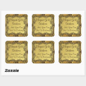 Elegante gouden Stickers (Vel)