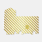 Elegante gouden strepen Dank u Bedankdoosjes (Uitgevouwen)