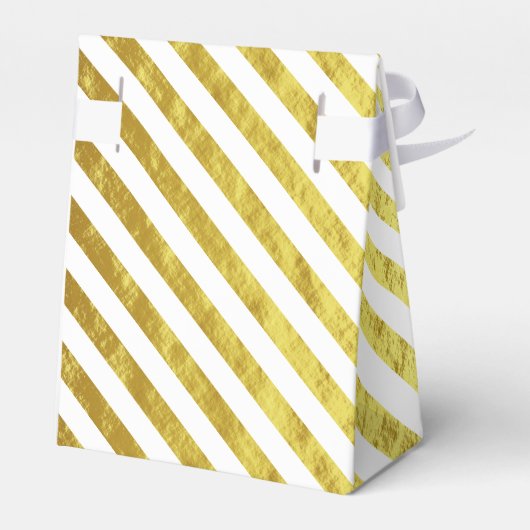 Elegante gouden strepen Dank u Bedankdoosjes (Achterkant)