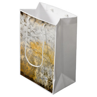 Elegante gouden textuurontwerp voor alle projecten medium cadeauzakje