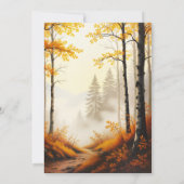 Elegante gouden Thanksgiving Dinner Party Kaart (Achterkant)