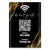 Elegante gouden trouw | Business tafelkaart Kaart (Achterkant)