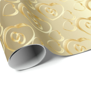Elegante gouden trouwringen cadeaupapier