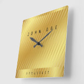 Elegante gouden vierkante acryl wandklok vierkante klok (Hoek)
