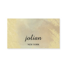 Elegante gouden visitekaartje – Minimalistische lu