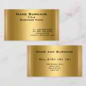 Elegante gouden Visitekaartjes (Voorkant / Achterkant)