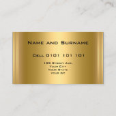 Elegante gouden Visitekaartjes (Achterkant)