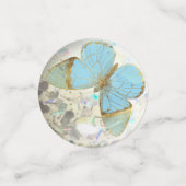 Elegante Gouden Vlinders Gepersonaliseerde Naam Da Confetti (Kleine voorkant)