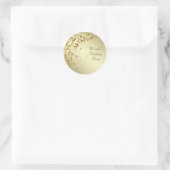Elegante gouden werveling Stickers (Tas)