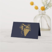 Elegante gouden wijnproeverij partij gevouwen Kaar (Achterkant)