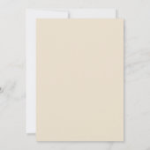 Elegante gouden witte 50ste huwelijksuitnodiging kaart (Achterkant)