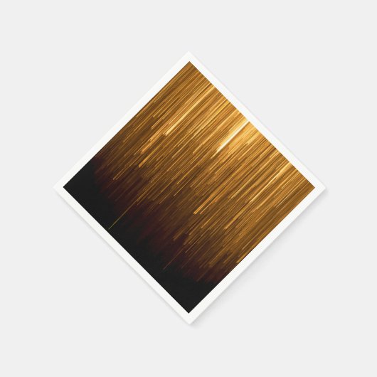 Elegante Gouden Zonneburst Papieren Servet (Hoek)