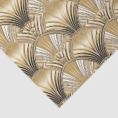 Elegante gouden zwarte art deco tissuepapier (Detail)