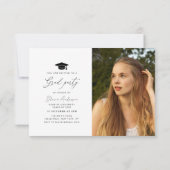 élégante grâce moderne invitation et faire-part (Dos)