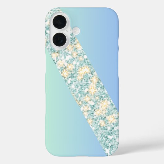 Elegante gradiëntsprankeling Case-Mate iPhone case (Achterkant)