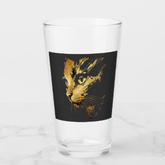 Elegante Grafiek Zwarte en Gouden Textuur Glas