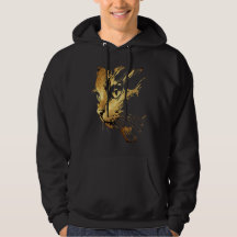 Elegante Grafiek Zwarte Kat en Textuur Goud