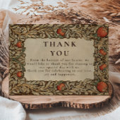 Elegante granaatappel bruiloft bedankkaart