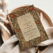 Elegante granaatappel bruiloft save the date