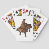 Elegante Grand Piano Music Lovers Design Pokerkaarten (Achterkant)