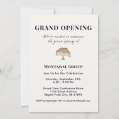 Elégante Grande Invitation d'ouverture (Devant)