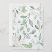 Élégante Grange | Faire-part de mariage aquarelle (Dos)