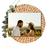 Elegante Grappige Gratis Drinken Foto Bruiloft Save The Date