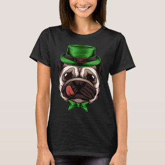 Elegante Grappige Pug Hond Nee T-shirt