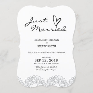 Elegante Grey Lace Wedding Aankondigingen Kaart