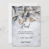 Elegante grijze bruiloft uitnodiging (Voorkant)