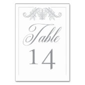 Elegante grijze Chinoiserie Bird Crest Wedding Kaart (Voorkant)