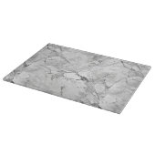 Elegante grijze "Regal Stone Vein" Marmeren textuu Snijplank (Hoek)