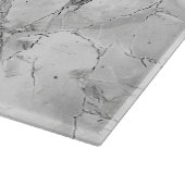 Elegante grijze "Regal Stone Vein" Marmeren textuu Snijplank (Hoek)