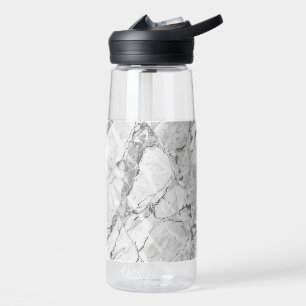 Elegante grijze "Slate Whisper Stream" Marmeren te Waterfles
