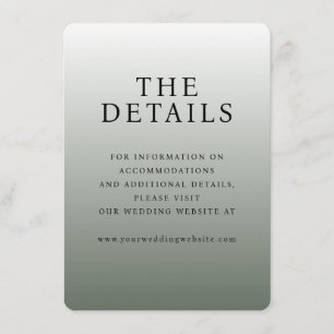 Elegante grijze typografie informatiekaartje