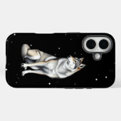 Elegante grijze wolf Case-Mate iPhone case (Achterkant (horizontaal))