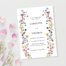 Elegante grillige Wildflower Garden Wedding