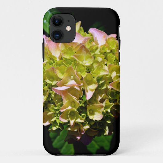 Elegante groen geel roze Hydrangea bloemen Case-Mate iPhone Case (Achterkant)
