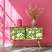 Elegante groen & witte bloemenprint tissuepapier