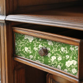 Elegante groen & witte bloemenprint tissuepapier