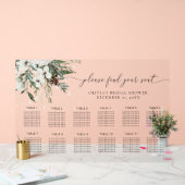 Elegante groenblijvende bruiloft Acryl zitkaart Acryl Bord (Huwelijk)