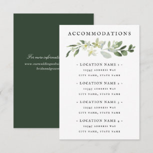 Elegante groene accommodaties Behuizing Kaart