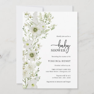 Elegante Groene Baby Shower Kaart