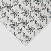 Elegante groene bloemen tissuepapier (Detail)