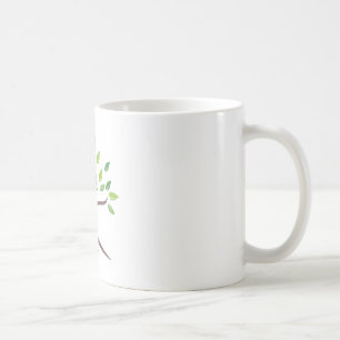 Elegante Groene Boom Minimalistische Klassieke Mok