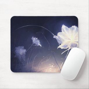 Elegante groene botanische bladeren op beige achte muismat