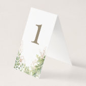 Elegante groene bruiloft gouden tekst kaart (Achterkant)