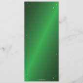 Elegante Groene Diamant Spinnenweb Flat 4 Cursus Menu (Achterkant)