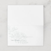 Elegante groene eenvoudige bloemenbruiloft (Buitenkant ongevouwen)